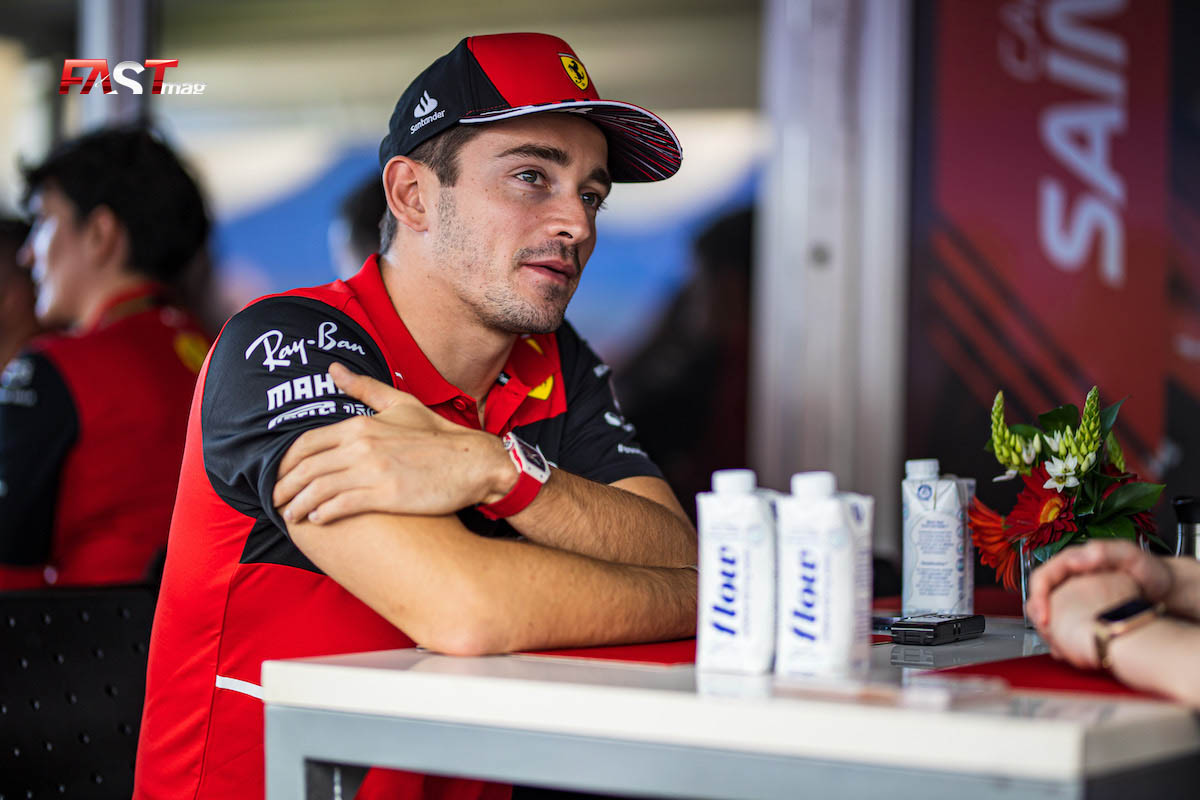Charles Leclerc (Ferrari) en el Día de Medios del GP de Estados Unidos 2022 de F1 (FOTO: Arturo Vega para FASTMag)
