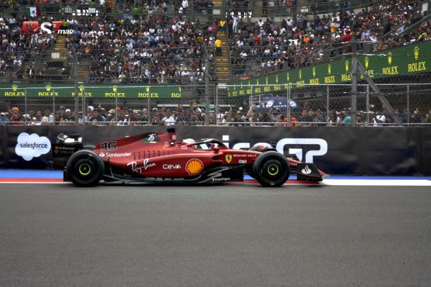 Charles Leclerc (Scuderia Ferrari) durante la Práctica 2 del GP de Ciudad de México 2022 de F1 (FOTO: Jalife)