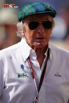 Sir Jackie Stewart en el viernes de actividad del GP de Abu Dabi 2022 (FOTO: Arturo Perea para FASTMag)