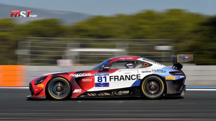 Mercedes-AMG GT3 de Simon Gachet (Akkodis ASP Team/Francia) en los FIA Motorsport Games 2022 (FOTO: Yann Seite para FASTMag)