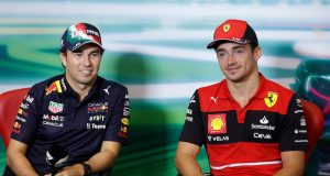 Sergio Pérez y Charles Leclerc, por el subcampeonato de F1 (Foto: Jared C. Tilton)