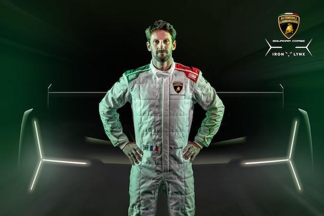 Romain Grosjean, piloto de fábrica de Lamborghini (Foto: Lamborghini)
