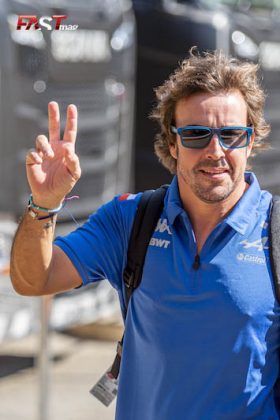 Fernando Alonso (Alpine F1 Team) en el inicio de actividades de domingo en el GP de Francia F1 2022 (FOTO: Daniele Benedetti para FASTMag)