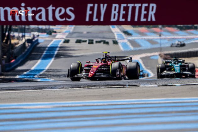 Carlos Sainz (Scuderia Ferrari) durante el GP de Francia de F1 2022 (FOTO: Piergiorgio Facchinetti para FASTMag)