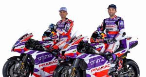 Jorge Martín y Johann Zarco con las Ducati Desmosedici GP23 de Pramac (FOTO: Pramac Racing)