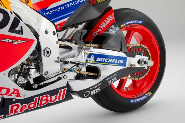 Detalles de la versión 2023 de la RC213V de Repsol Honda Team de MotoGP (FOTO: HRC)