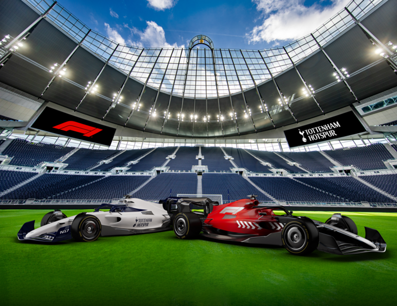 F1 y Tottenham Hotspur presentan asociación por 15 años (FOTO: F1)