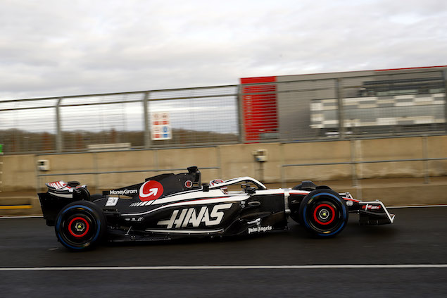 Kevin Magnussen en el Shakedown de este sábado (FOTO: Haas F1 Team)