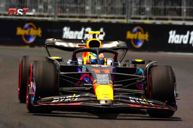 Sergio Pérez (Red Bull Racing) en la calificación del Gran Premio de Miami 2023 de F1 (FOTO: Luis Ugarte para FASTMag)