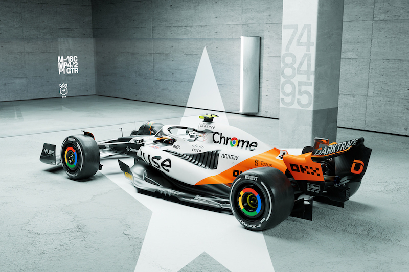 McLaren y su librea para el GP de Mónaco 2023 (FOTO: McLaren)