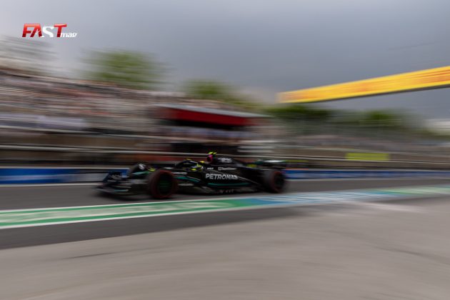 Lewis Hamilton (Mercedes AMG F1) durante la Práctica 2 del GP de Canadá 2023 de F1 (FOTO: Arturo Vega para FASTMag)
