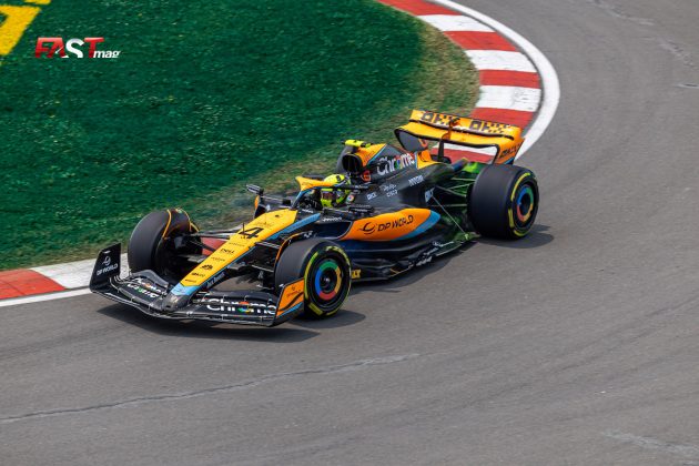 Lando Norris (McLaren Racing) en la Práctica 1 del GP de Canadá 2023 de F1 (FOTO: Arturo Vega para FASTMag)