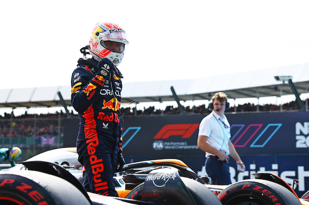 La quinta al hilo: Max Verstappen, con PP en Gran Bretaña (FOTO: Mark Thompson/Red Bull Racing)