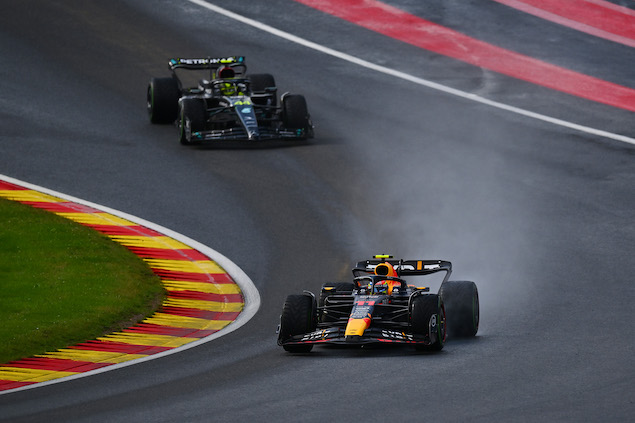 Pérez y Hamilton discrepan en incidente en Sprint en Bélgica (FOTO: Dan Mullan/Red Bull Racing)