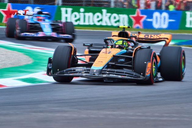Lando Norris (McLaren Racing) durante la Práctica 1 del GP de Italia 2023 de F1 (FOTO: Piergiorgio Facchinetti para FASTMag)