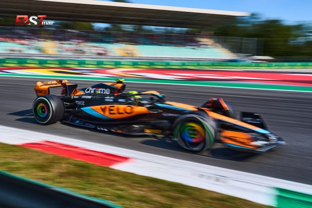 Lando Norris (McLaren Racing) en la Calificación del GP de Italia 2023 de F1 (FOTO: Piergiorgio Facchinetti para FASTMag)