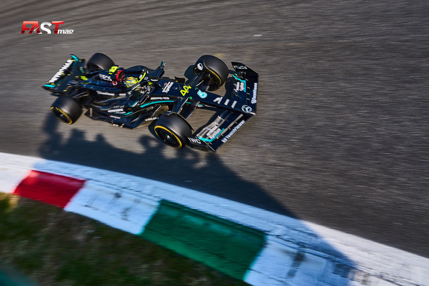 Lewis Hamilton (Mercedes-AMG F1) en la Calificación del GP de Italia 2023 de F1 (FOTO: Piergiorgio Facchinetti para FASTMag)