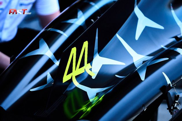 El auto de Lewis Hamilton (Mercedes AMG F1) en el previo del GP de Italia 2023 de F1 (FOTO: Piergiorgio Facchinetti)