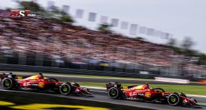 Carlos Sainz y Charles Leclerc (Scuderia Ferrari) durante el GP de Italia 2023 de F1 (FOTO: Daniele Benedetti)