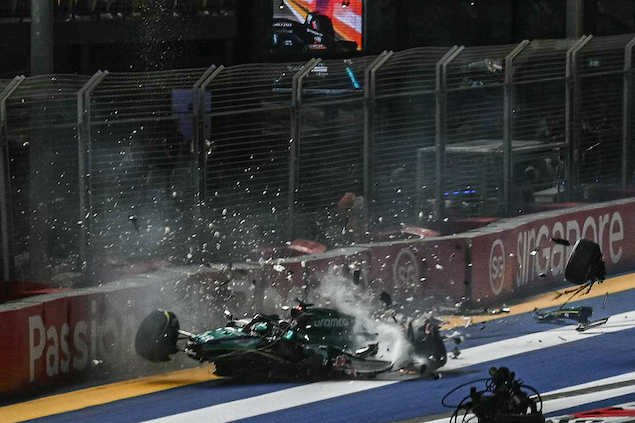 Lance Stroll se pierde GP de Singapur tras accidente (FOTO: F1)