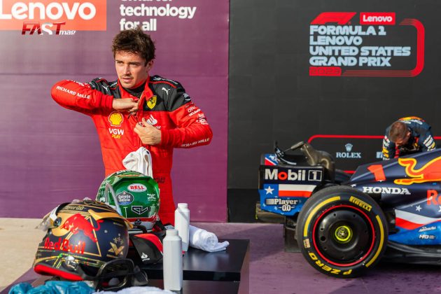 Charles Leclerc (Scuderia Ferrari), tercer lugar en la Carrera Sprint del GP de Estados Unidos F1 2023 (FOTO: Arturo Vega para FASTMag)
