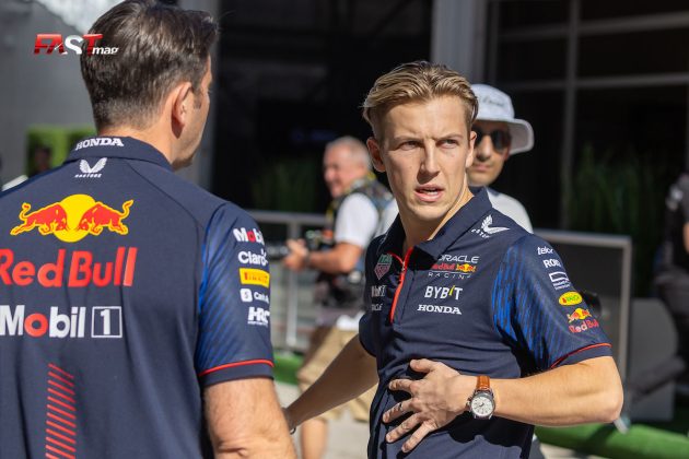 Liam Lawson (Red Bull Racing) en el Día de Medios del GP de Estados Unidos F1 2023 (FOTO: Arturo Vega)