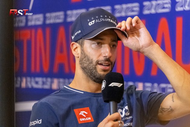 Daniel Ricciardo (Scuderia AlphaTauri) en el Día de Medios del GP de Estados Unidos F1 2023 (FOTO: Arturo Vega)