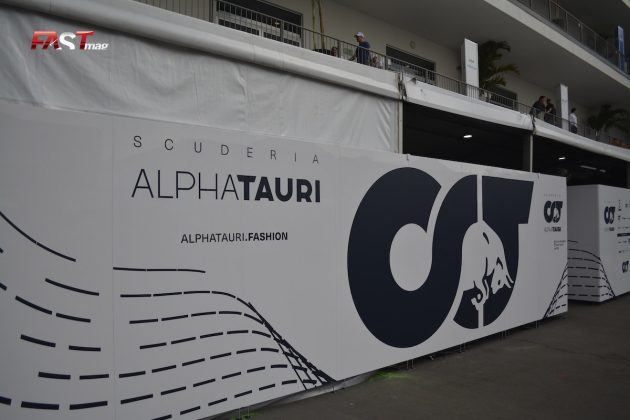Entrada al garaje del equipo AlphaTauri en el GP de México F1 2023 (FOTO: Carlos Ahmed Jalife Ruz)