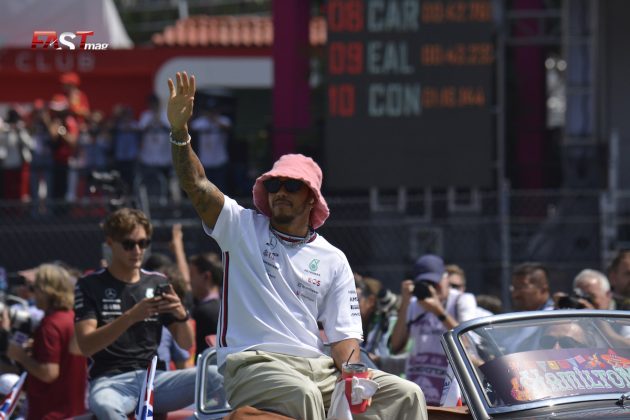 Lewis Hamilton (Mercedes-AMG F1) en el Desfile de Pilotos del GP de Ciudad de México F1 2023 (FOTO: Carlos A. Jalife)